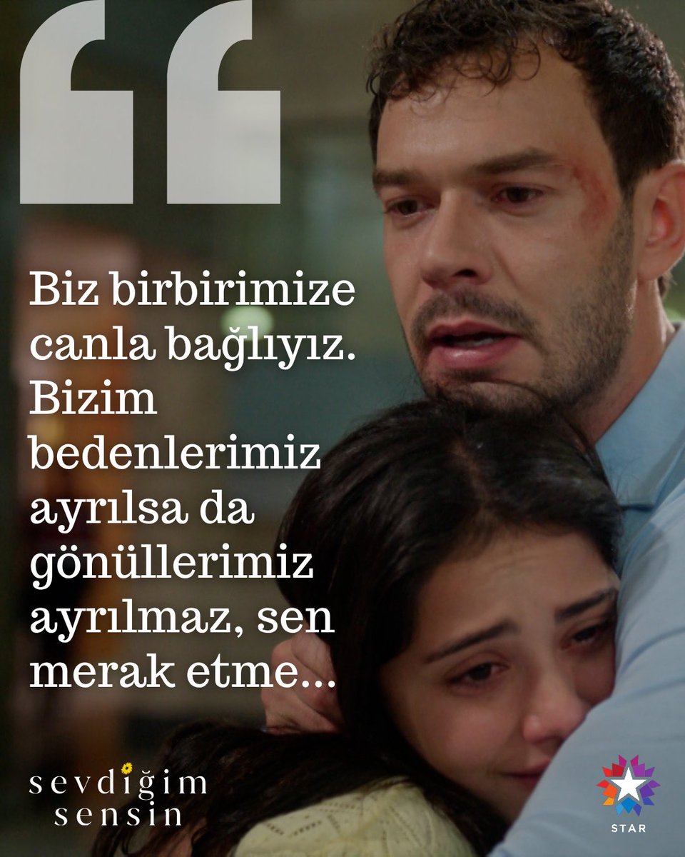 startv's tweet photo. "Biz birbirimize canla bağlıyız." ❤️ 

#SevdiğimSensin tekrar bölümüyle şimdi Star'da! @_sevdigimsensin
🔗 https://t.co/Ad8SZlOb6k https://t.co/4d9W95NGhs
