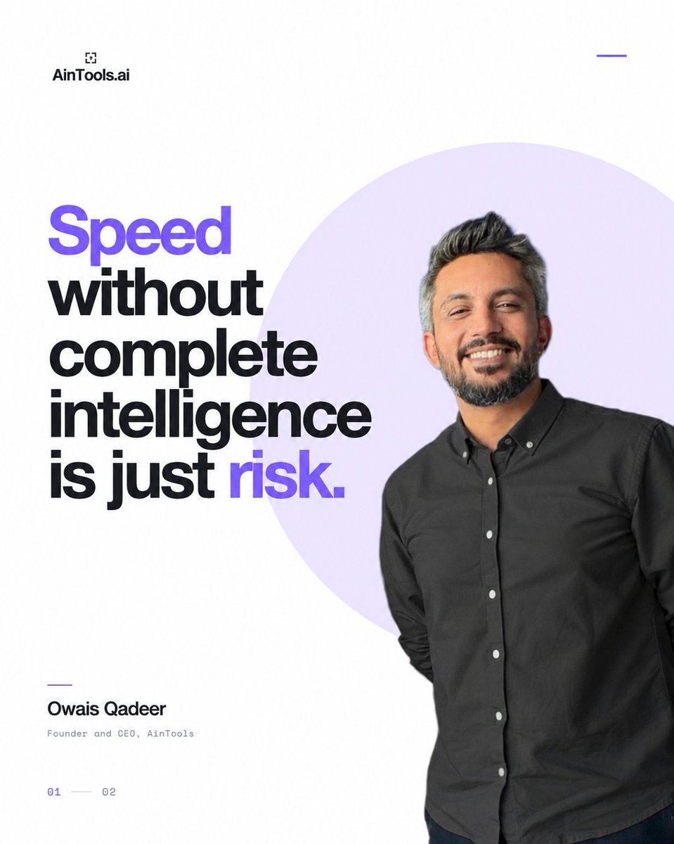 aintools's tweet photo. Moving fast feels like an edge until you find out what got left out of the call.
Our founder on the piece most decisions are missing.
Hello@aintools.ai
#DecisionIntelligence #AinTools https://t.co/JUGZ1j2k8K
