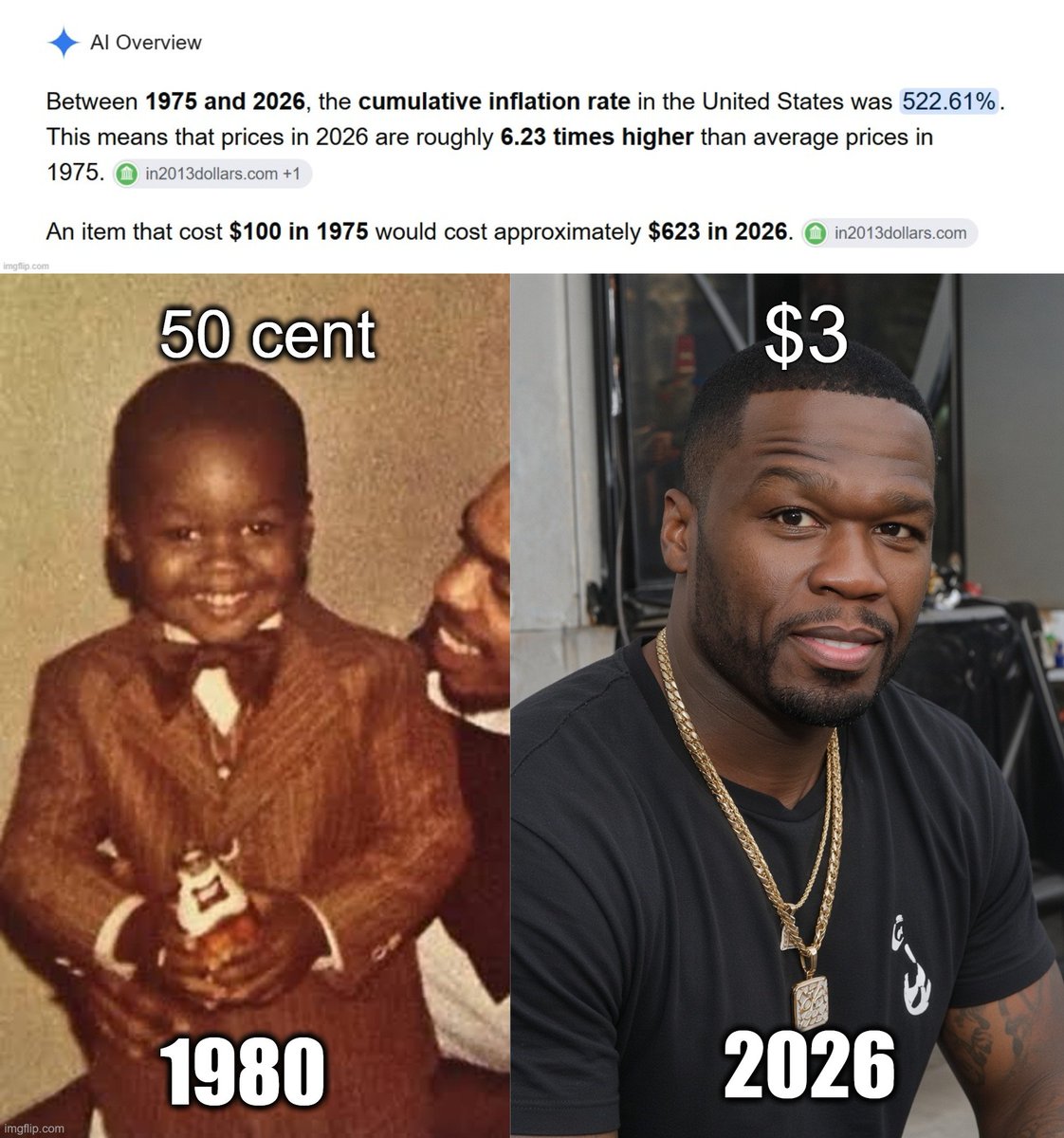 naiivememe's tweet photo. Inflation is crazy https://t.co/FkbsD9U4mH