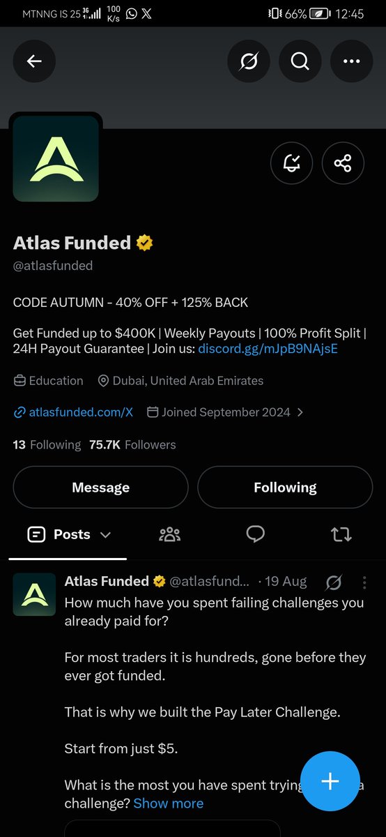 Mujaheed65's tweet photo. @Ameergyy @LAntonioAF @atlasfunded @atlas_futures @khalifaforex747 @usmanmoduk @edrees_askar @DawdaOntop @Majeed_Fxx @kubaa_001_ @New_owner1 @the_Mourh @Investor_Abdul_
@havidb86
@web3noob0909

All tasks done with proof https://t.co/qh18c7DmPl