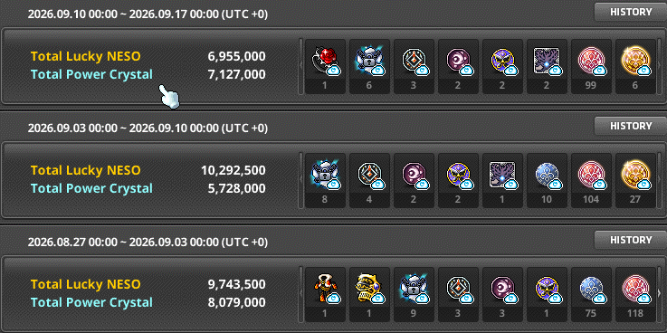 jckvcheezd's tweet photo. A decent and consistent weekly boss rewards for 18m CP CORSAIR. @MaplestoryU Hope for better luck next week https://t.co/VGagwqGtpt
