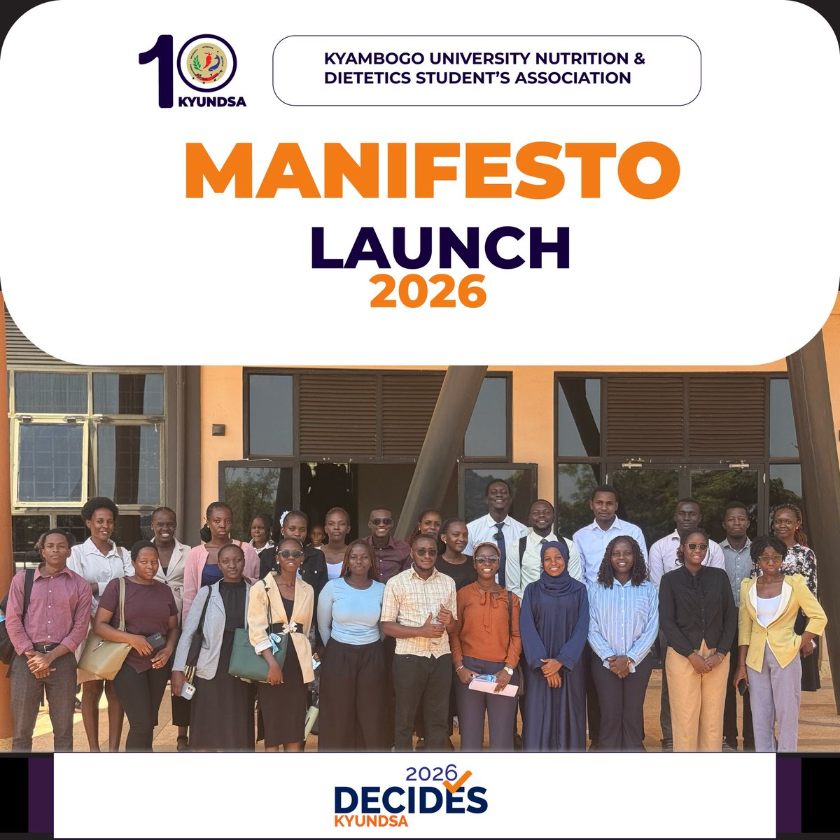 kyundsa_kyu's tweet photo. Candidates for the 2026/2027 KYUNDSA Executive positions presented their manifestos and underwent vetting at the CLB Board Room.  

As leadership takes shape, we remain committed to our guiding principle: Leadership without titles, service beyond self.

#KYUNDSADecides2026 https://t.co/J5I5OWyasH