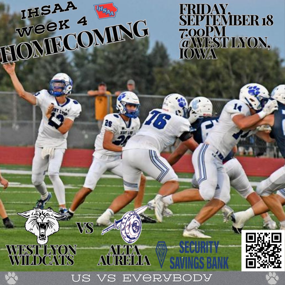 West_LyonFB's tweet photo. 👑Week 4 HOMECOMING GAMEDAY👑

#USvsEverybody https://t.co/XB62zIH2I3