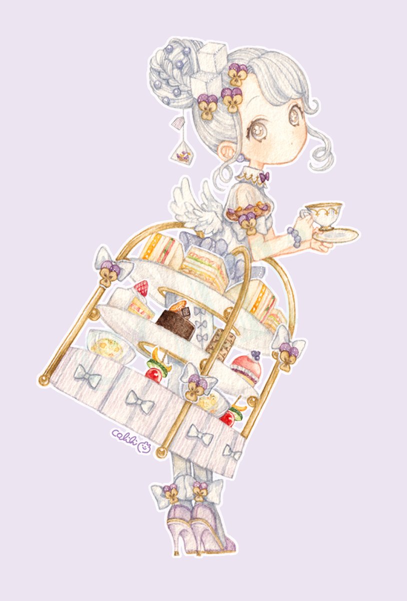 moonpecolili's tweet photo. アフタヌーンティーのおんなのこ https://t.co/IRDSt0LlTo
