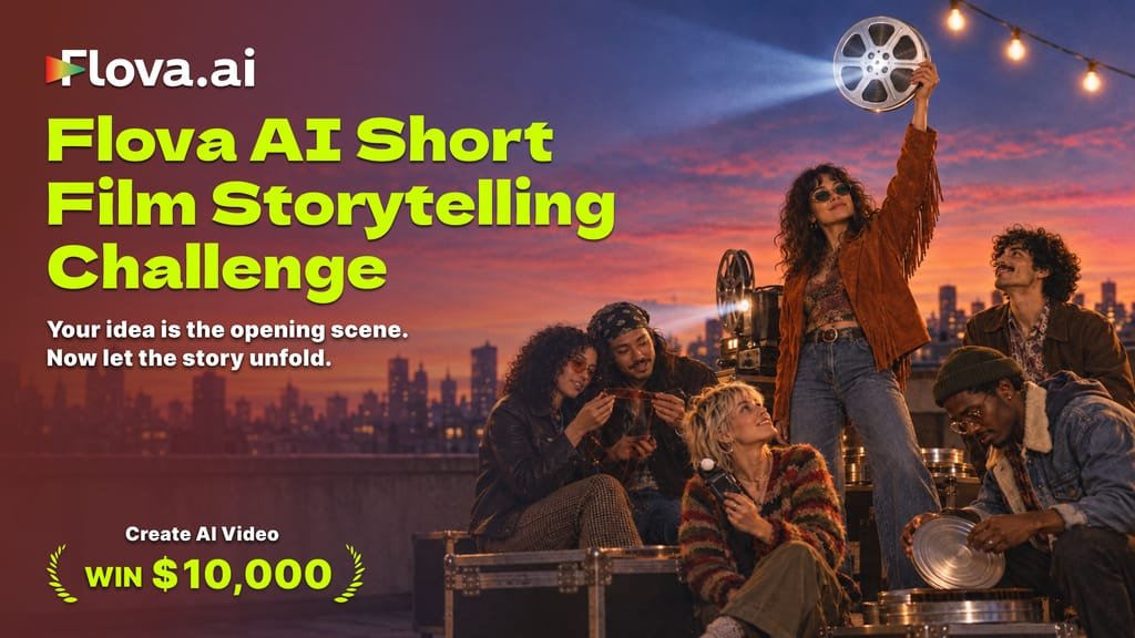 Kress_Code's tweet photo. $10K just went to a creator through Flova’s AI film challenge.
The next $10,000 challenge is already open. If AI filmmaking is something you enjoy, this is
a chance to create, experiment, and potentially get your work noticed 👇
https://t.co/QJSkrHPW96 https://t.co/Rr9DQ8e9Bp