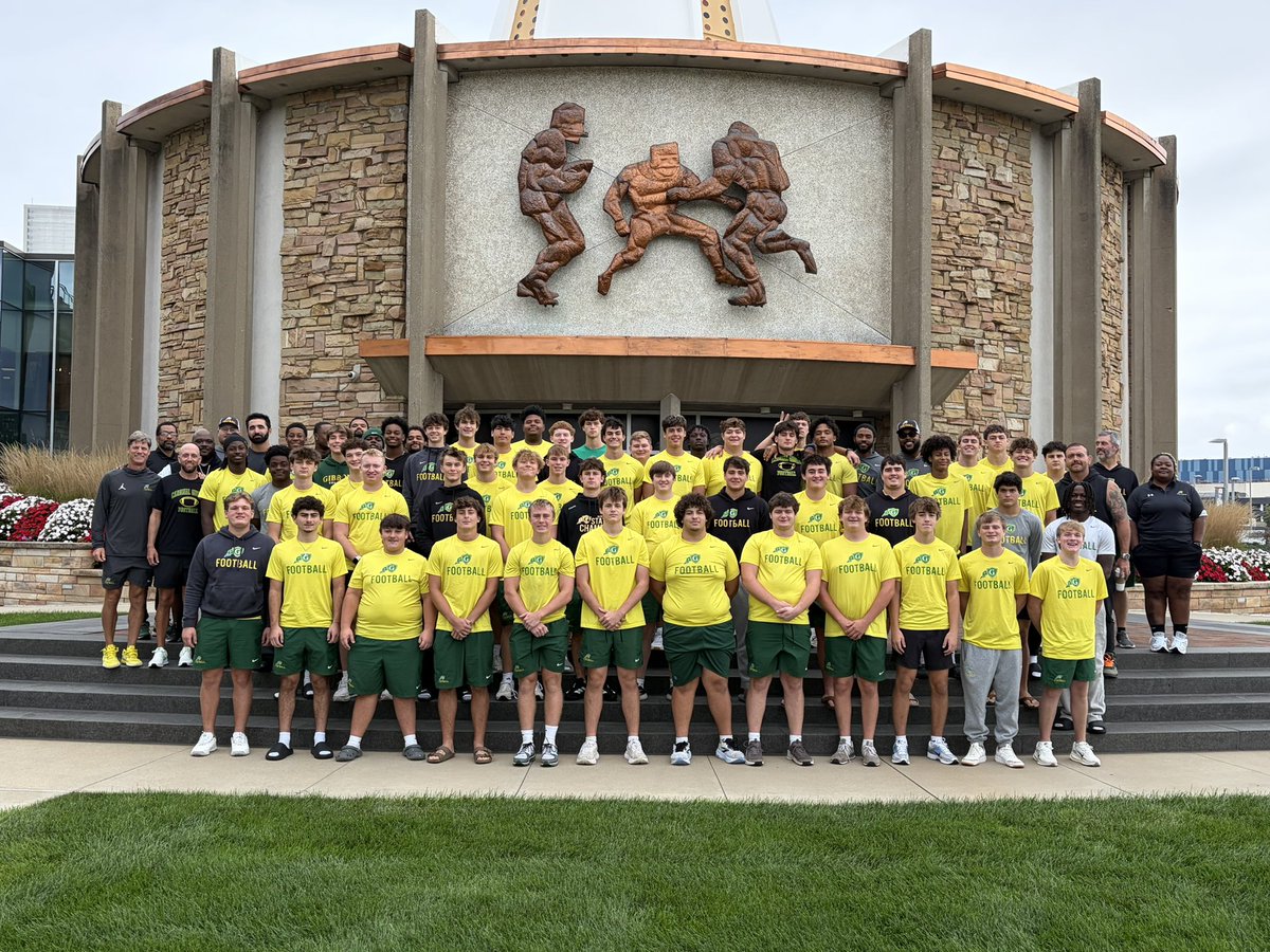 athleticscghsnc's tweet photo. Why not stop to visit the Pro Football Hall of Fame since it’s less than an hour from tonight’s game in Akron? #GibbonsFamily https://t.co/ug2HYOi2z2