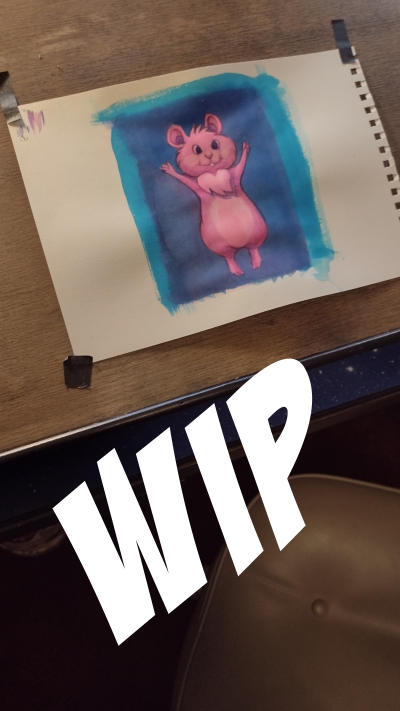 RocketWorm's tweet photo. It's a wip (I didn't draw the desk, that was already there) https://t.co/i0cUjrW4PS