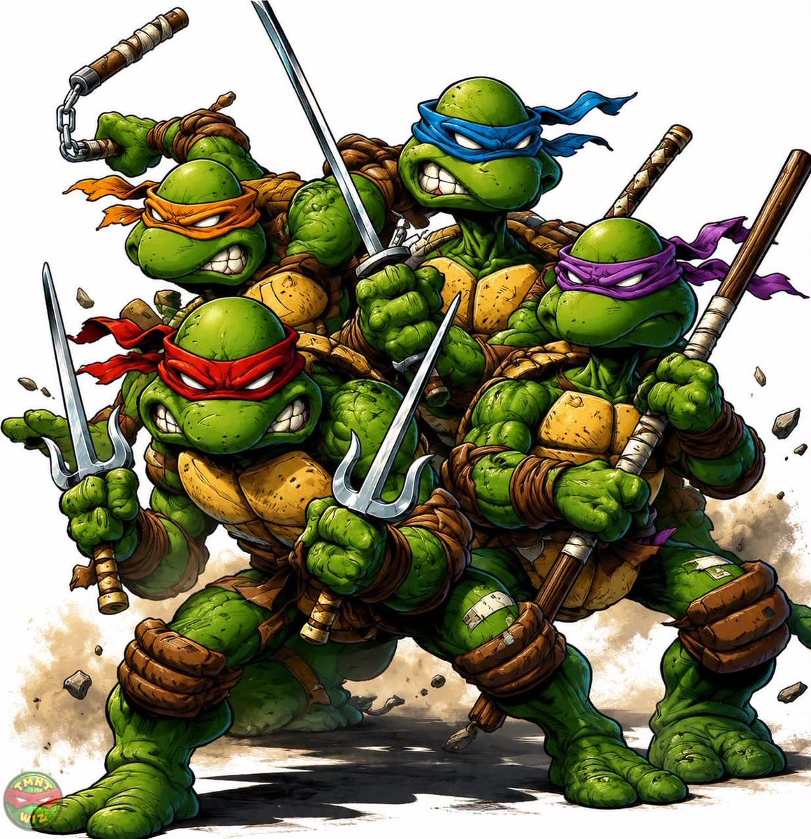NinjaTurtleLair's tweet photo. The Green Team..💚 https://t.co/8vSUQzEQg9