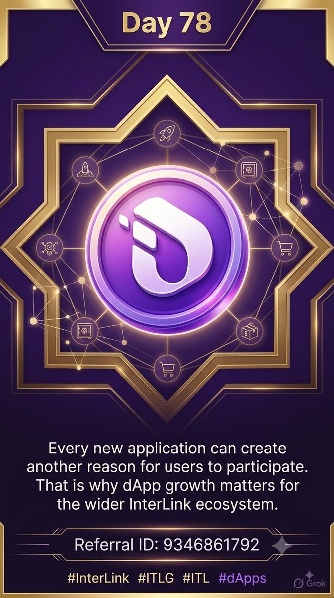 Sahitya1618's tweet photo. Day 78
🌍 Every new application can create another reason for users to participate. That is why dApp growth matters for the wider InterLink ecosystem.
#InterLink #ITLG #ITL #dApps
Referral ID: 9346861792 https://t.co/Y8CHdjPmSL