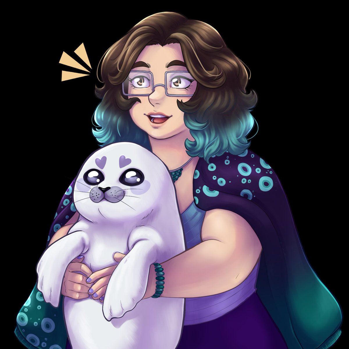 TideVA_'s tweet photo. Reactive with dearest son Chaba!!! 
It's short for chabashira which means  tea pillar (tea leaf stem)- if you find one it means good luck!!! It's what jp seal fans call seals bobbing upright in the water :3 https://t.co/qrvYvtLYSk