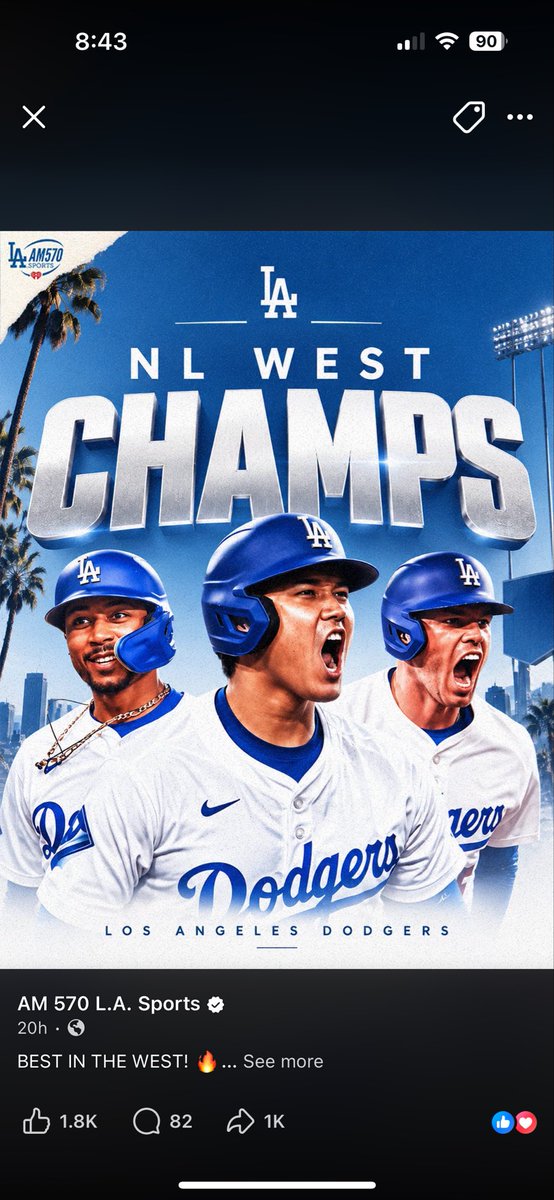 ElyaneGordon's tweet photo. Let’s go Dodgers https://t.co/AjAy3MRj0y