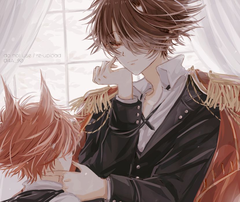 4A_90's tweet photo. 「この一時間、あんたの主様になってやるよ」
～逆転IF

#創作 #イラスト #oc https://t.co/yYDNZmyuma