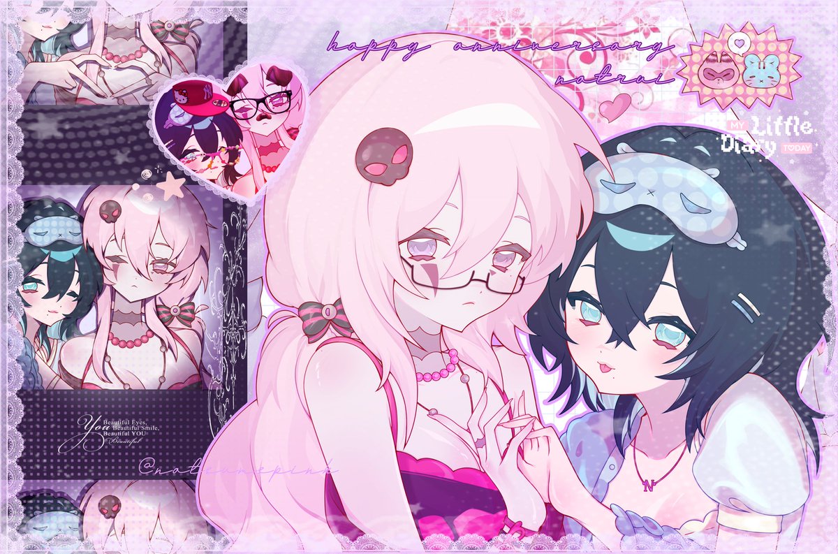 natsumspink's tweet photo. it’s natrui’s anniversary 🩵🩷 https://t.co/jZPNTHNtog