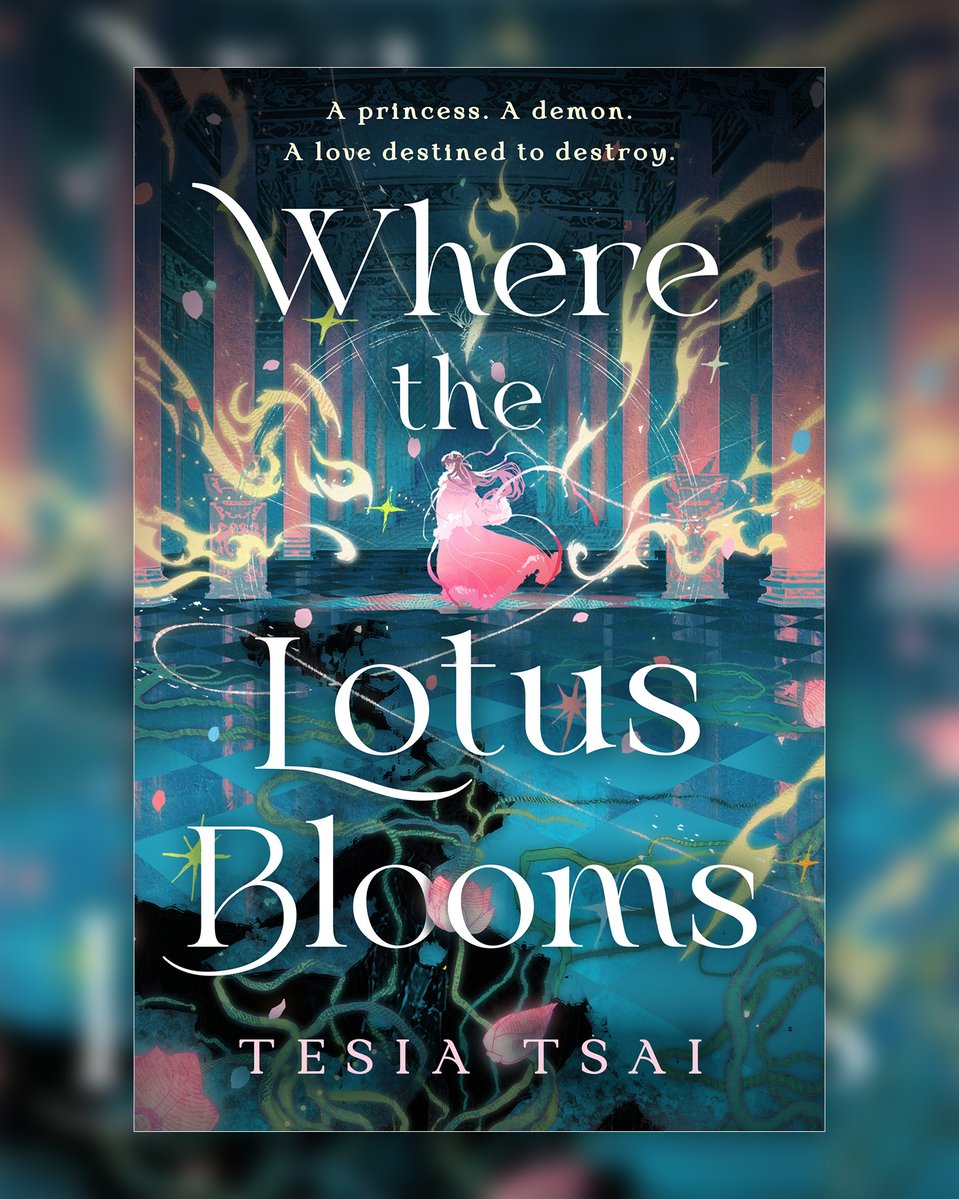 KrusierWeasley's tweet photo. 𝓦𝓱𝓮𝓻𝓮 𝓽𝓱𝓮 𝓛𝓸𝓽𝓾𝓼 𝓑𝓵𝓸𝓸𝓶𝓼🪷

Cover art for new book of Tesia Tsai from @WednesdayBooks ✨
Design: Kerri Resnick https://t.co/pcxgMEoPE2