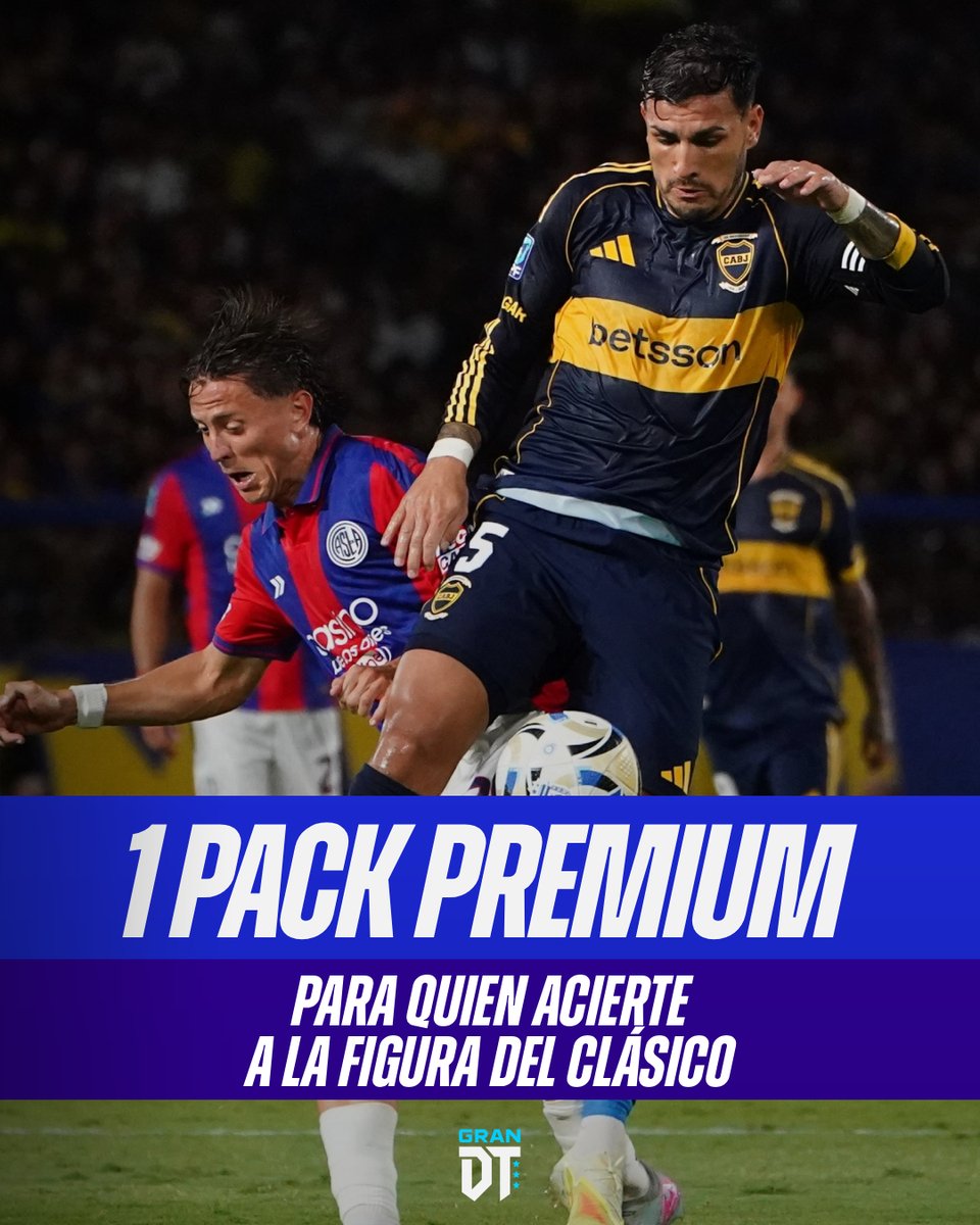 GranDToficial's tweet photo. 💥🆚 ¡ESTA FECHA HAY SAN LORENZO - BOCA Y UN PREMIUM PARA QUIEN ACIERTE AL MVP! 🌟🔮

¿CÓMO PARTICIPAR? ⚠️

📲 SEGUIR a @GranDToficial 
🔃 Darle RT a este posteo
💭 COMENTAR el nombre del jugador que creas que va a salir elegido figura por Clarín (Por ej: Farías CASLA o Paredes Boca)

📌 Aclaraciones:

1⃣ En caso de que 2 o más personas adivinen, el ganador del Pack Premium se determinará por SORTEO
2⃣ SOLO son VÁLIDOS aquellos comentarios previos a las 14.45 de este domingo, que es la hora del arranque del partido
3⃣ MÁXIMO un comentario por usuario