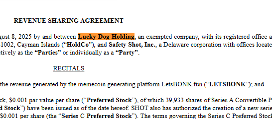 ottabags's tweet photo. I FOUND THE BATON OF BONK

before the current BONKfun structure, SEC filings already had "Lucky Dog Holding" tied directly to letsBONKfun revenue

then I checked BONK’s own account and they were literally posting a golden lucky dog holding a BONK coin for New Year

they’ve been showing the lore in plain sight

SEC Files:
https://t.co/CLZTpyzcfo

https://t.co/DkCnLM5ERt

LUCKYDOG - Lucky Dog Holding