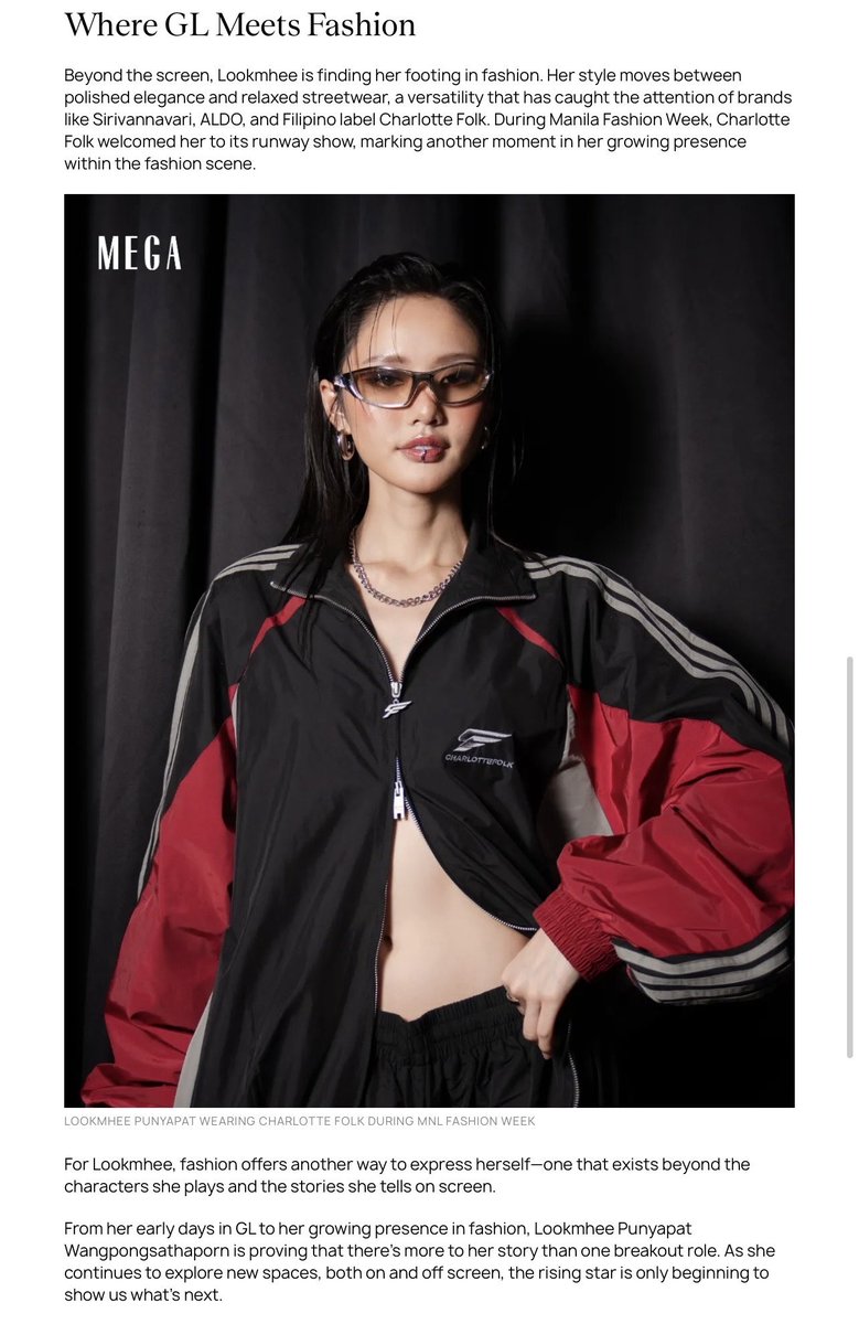 lmlookmheeland's tweet photo. " The Spotlight Finds Her 
            Lookmhee Punyapat " 

#LMlookmhee #ลูกหมีปัญญาพัชร 
#LMSY #ลูกหมีซอนญ่า 

เส้นทางนักแสดง GL สู่เส้นทางแฟชั่นของ ลูกหมี ปัญญาพัชร ผ่าน MEGA Magazine อ่านบทความต่อได้ที่...📎 https://t.co/oXratkSBg7