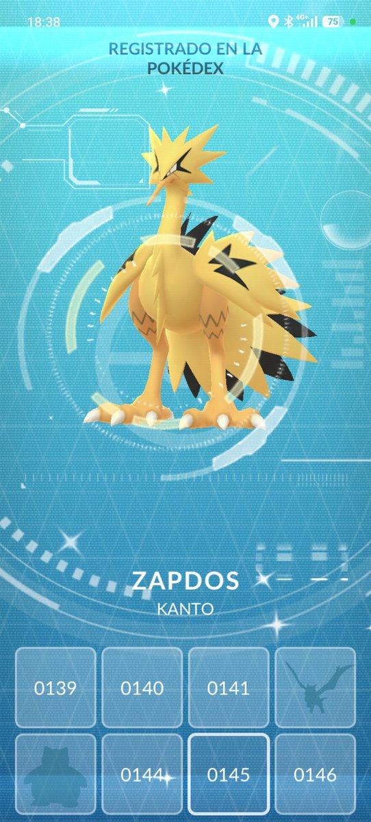 Aquatic370's tweet photo. ¡Esto es increíble, madre! Me ha salido Zapdos en su forma de Galar, con 1608 PC y, encima, en variocolor. Me he puesto muy nervioso; eso sí, no lo he dudado y he utilizado la Master Ball. No sé si ha sido lo correcto, pero no quería que se me escapara. 😭🔥 https://t.co/DotpTTvcOk