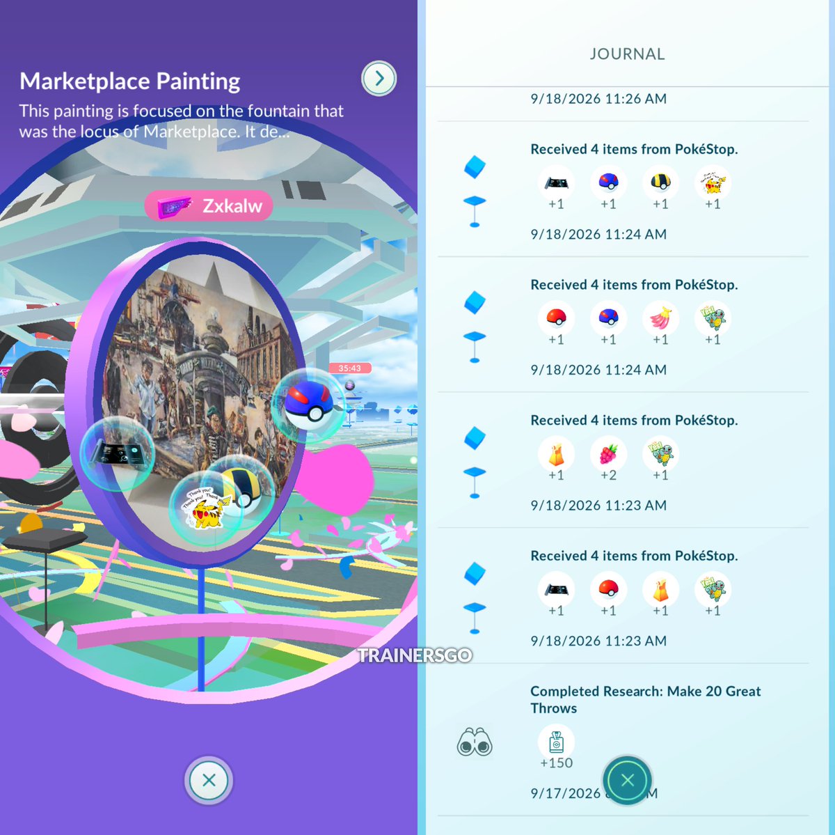 trainersgo2022's tweet photo. 🤓 Desde hace unas horas inició el evento local del Campeonato Regional Pokémon en Pokémon GO, realizado en el Baltimore Convention Center, Baltimore, USA.

🕐 Desde el viernes 18 de septiembre a las 9 AM hasta el domingo 20 de septiembre a las 6 PM (hora local de Baltimore)

▶️ Bonificaciones del evento:
🔹 100 de Polvo estelar adicional por captura
🔹 Los Módulos Cebo duran 3 horas
🔹 3 intercambios especiales por día
🔹 Al girar las Poképaradas del lugar, podrías obtener MT Rápidas o MT Cargadas normales.

▶️ Habrá 2 investigaciones temporales:
🔹 Una otorgará Megaenergía de diversos Pokémon y una MT Cargada Élite. Si ya la completaste en eventos regionales anteriores, es posible que no vuelva a aparecer
🔹 Otra otorgará un encuentro con Kangaskhan

🔵 Lugar: 39.28585, -76.61833

#PokemonGO #PokemonGOApp