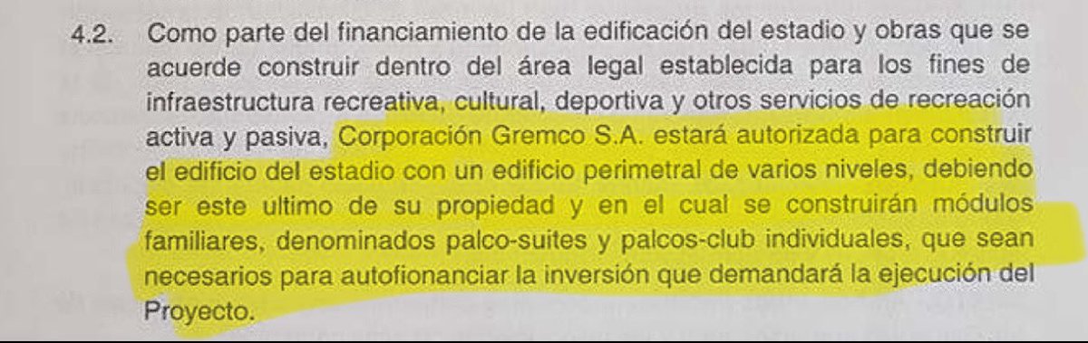 ChriztianCA's tweet photo. @Impetumerengue @IndecopiOficial Gracias por responderte,
Sabes leer? 
Clarisimo dice que los palcos serian de propiedad de GREMCO que se usarian para autofinanciar la construcción.
Osea vendio los palcos y conseguir capital, fue su terreno, su inversion. 
Comprensión lectora
No te dejes engañar https://t.co/WFTWotJtwX