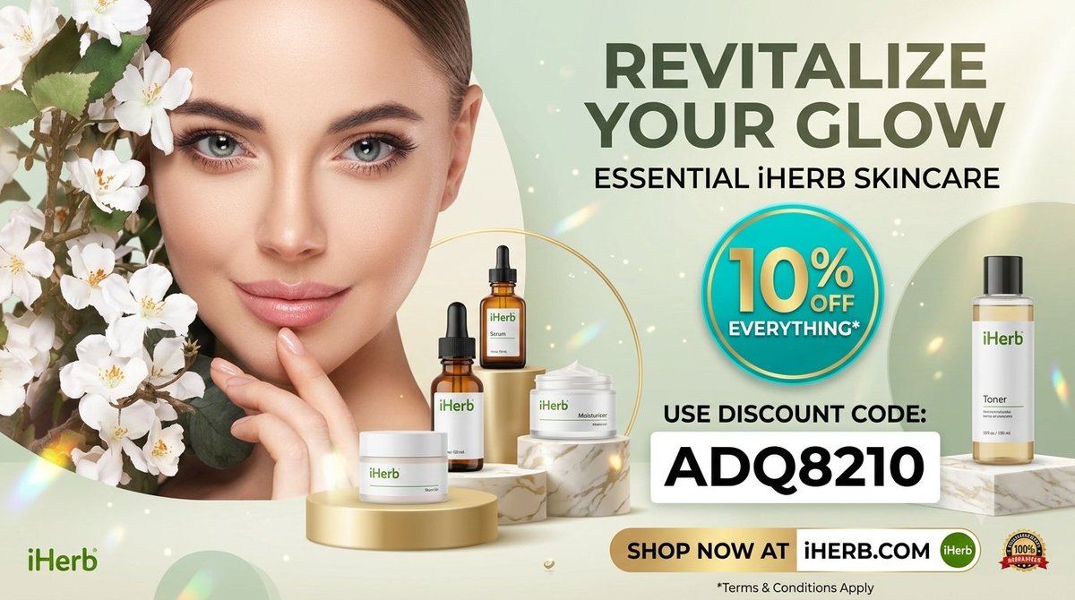 ZaydMny's tweet photo. As a C✨ Unlock your natural glow with premium iHerb skincare essentials! From deeply hydrating serums to nourishing creams, treat your skin to the care it deserves.
Enjoy 10% OFF your entire order with code:
👉 ADQ8210anadian"
Findlay
Stellantis
"Nicolette Shea"
Rustad
#nolimitt https://t.co/BPJfSgVSyA