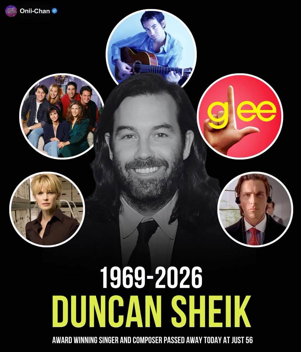 oniichanph's tweet photo. We say goodbye to another legend today 😔

You may have heard Duncan Sheik long before you ever knew his name. 🕊️🎵

The Grammy and Tony-winning singer-songwriter has passed away at 56, leaving behind music that quietly became woven into decades of pop culture.

His breakthrough hit “Barely Breathing” became a defining song of the ’90s, while his work later appeared across television in shows like Friends, Glee, Girls, Party of Five and many more!

But Sheik’s legacy stretched far beyond radio. He reinvented himself as a major theater composer ith Spring Awakening, which became a Broadway phenomenon, and later wrote the music and lyrics for the stage adaptation of American Psycho.

That range is what made his career so remarkable. One artist could soundtrack a ’90s TV scene, write a pop hit you still recognize instantly, then turn around and create music for some of modern theater’s boldest productions.

Duncan Sheik’s songs were everywhere, sometimes becoming part of our memories before we even realized they were his. Rest in peace. 🕯️