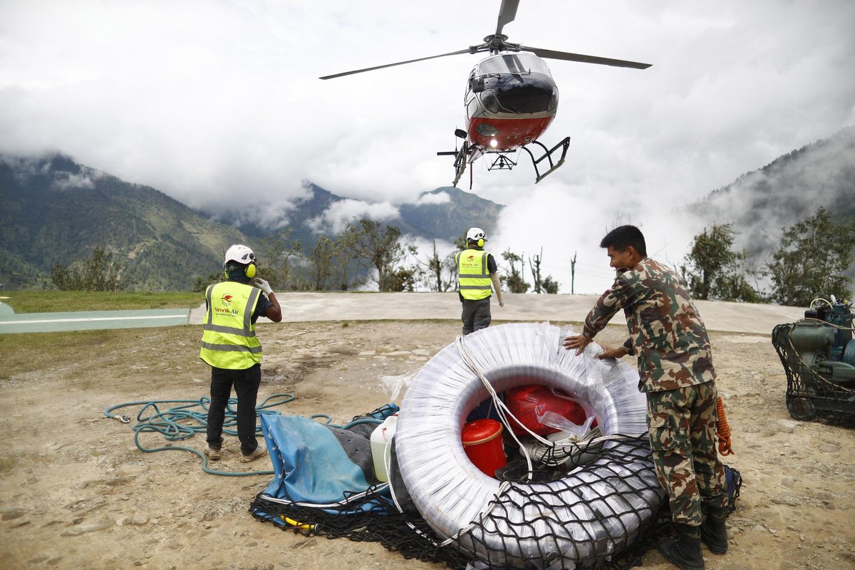 UNDP's tweet photo. 75% of those affected by the recent floods in Nepal were living in vulnerable conditions.

@UNDPNepal's @KyokoYokosuka spotlights the challenges ahead, what it will take to build back safer &amp; the importance of investing in the resilience of the Himalayas. https://t.co/PeFNr2Ocxc https://t.co/WqbkGGDCaI