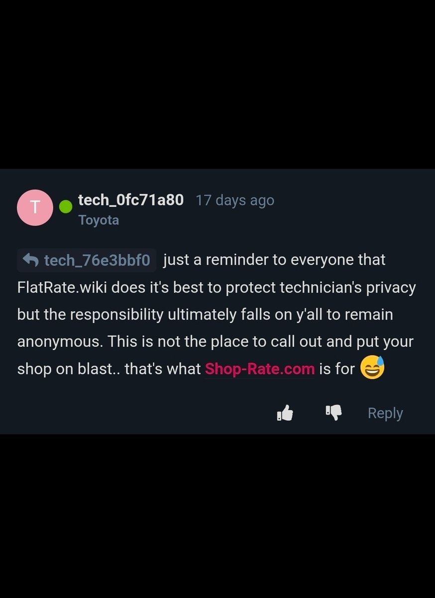 FlatRate_wiki's tweet photo. 🧼 Automotive Technicians Anonymous 🤐
https://t.co/m4ppSBfaSS https://t.co/2S18JC7bpg
