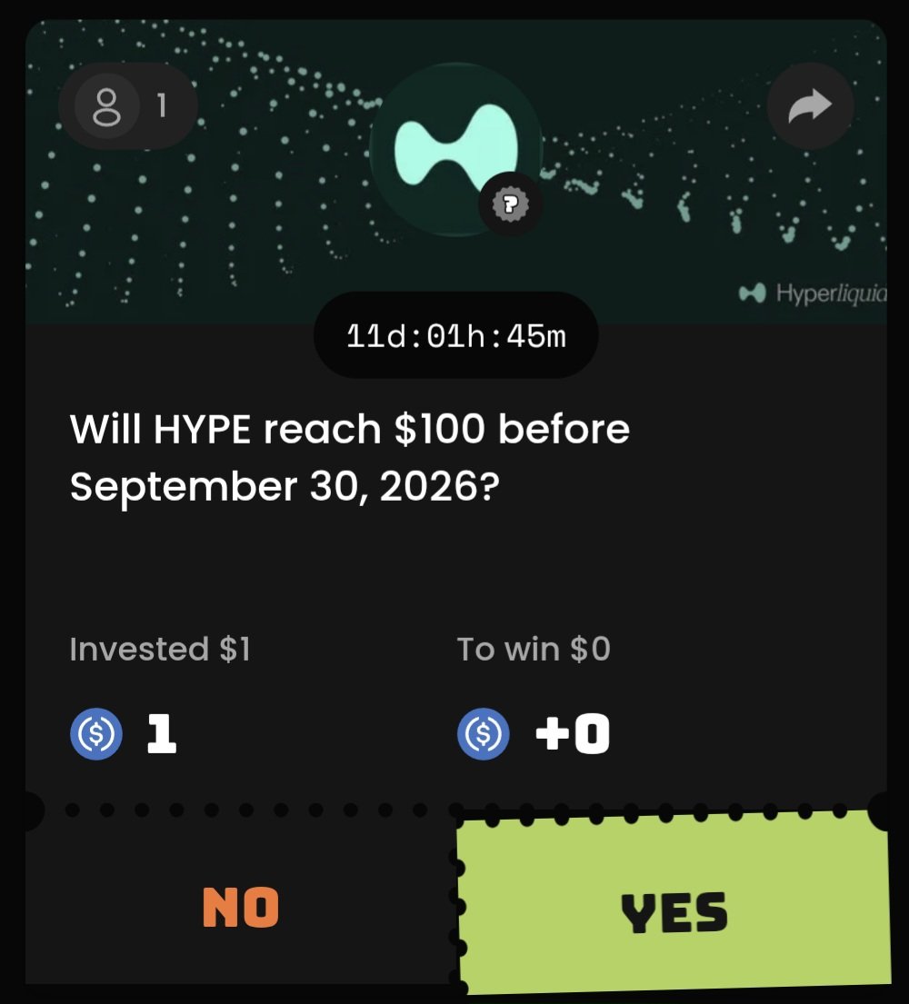 mfardecrouz's tweet photo. $HYPE made its new ATH today and it is looking very strong

so i made a duel on @duel_duck

Will HYPE reach $100 before September 30, 2026?

the way HYPE is pumping i think it might hit $100

so i bought a yes

what do you think will it reach $100 before 30 sep? Vote below https://t.co/6CQzoQ00cj