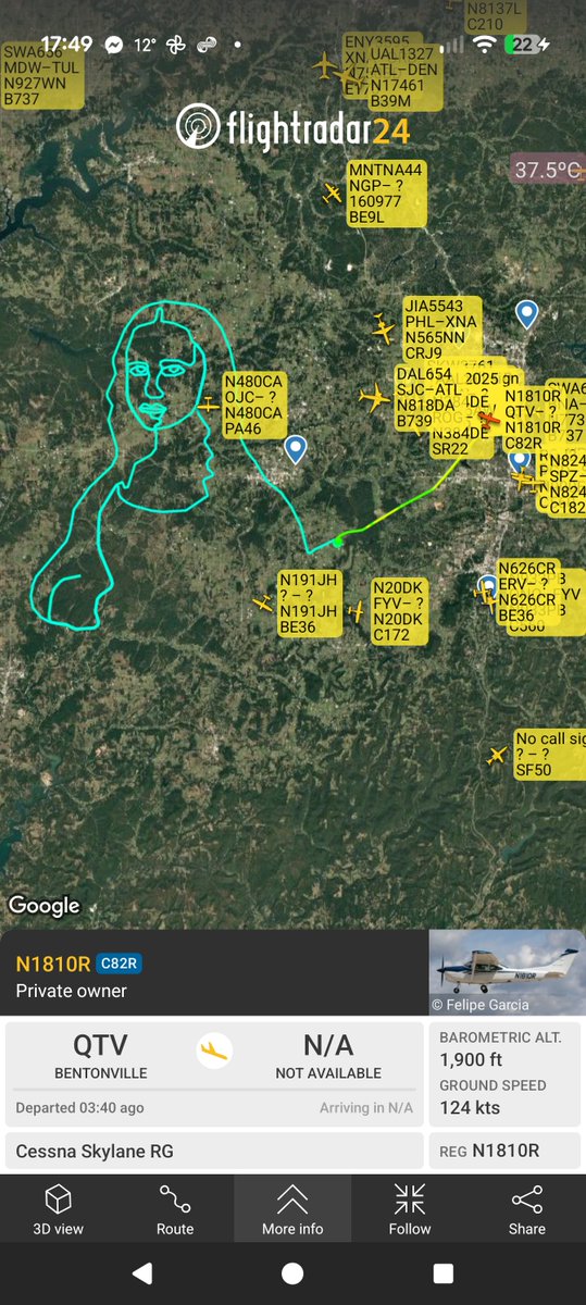 bAN01TgAZ's tweet photo. Just spotted this on #flightradar24 #Davinci https://t.co/AB8QEarI1L