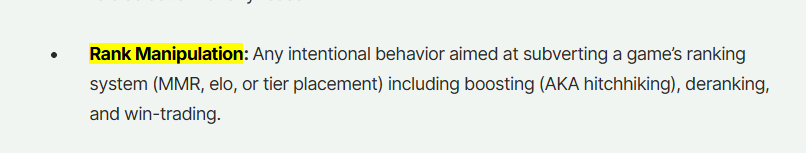 ItsGamerDoc's tweet photo. On that VALORANT ban, the issue we called out then was that the alts weren’t owned and hand-leveled. That was the detection. 

This detection is the party MMR being held down so a lower account can climb. 

There is many forms of rank manipulation we address and will continue to address.
https://t.co/35HMwhcs36