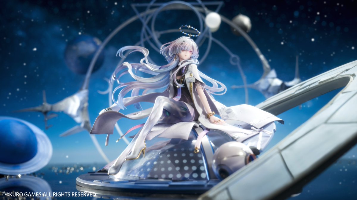 Hobbysakura's tweet photo. 🌌デコマス公開🌌

人気オープンワールドアクションゲーム『鳴潮』より
「モーニエ」
1/6スケールフィギュア
スタジオにて撮影したデコマス写真を初公開！

ふと目が合う、その穏やかな眼差しと流れるような髪――
理知的な佇まいの彼女に、思わず心を惹かれてしまう

繊細な彩色で表現されたその魅力を、ぜひご覧ください✨

#Hobbysakura新商品公開
#鳴潮 #WutheringWaves #モーニエ