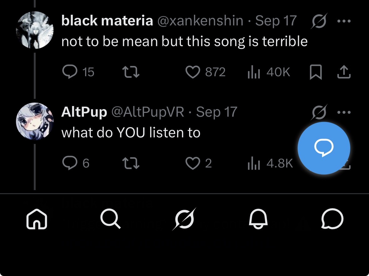 MoldyTesticles's tweet photo. @AltPupVR @kingslowdownn @aandaroos @xankenshin @HYPEX Ok for starters, where in this post shows this individual “making fun of a handicapped woman having fun” when it’s literally just them just saying the song is terrible😂 https://t.co/5I5QUz59Dm