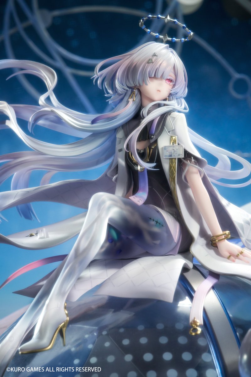 Hobbysakura's tweet photo. 🌌デコマス公開🌌

人気オープンワールドアクションゲーム『鳴潮』より
「モーニエ」
1/6スケールフィギュア
スタジオにて撮影したデコマス写真を初公開！

ふと目が合う、その穏やかな眼差しと流れるような髪――
理知的な佇まいの彼女に、思わず心を惹かれてしまう

繊細な彩色で表現されたその魅力を、ぜひご覧ください✨

#Hobbysakura新商品公開
#鳴潮 #WutheringWaves #モーニエ