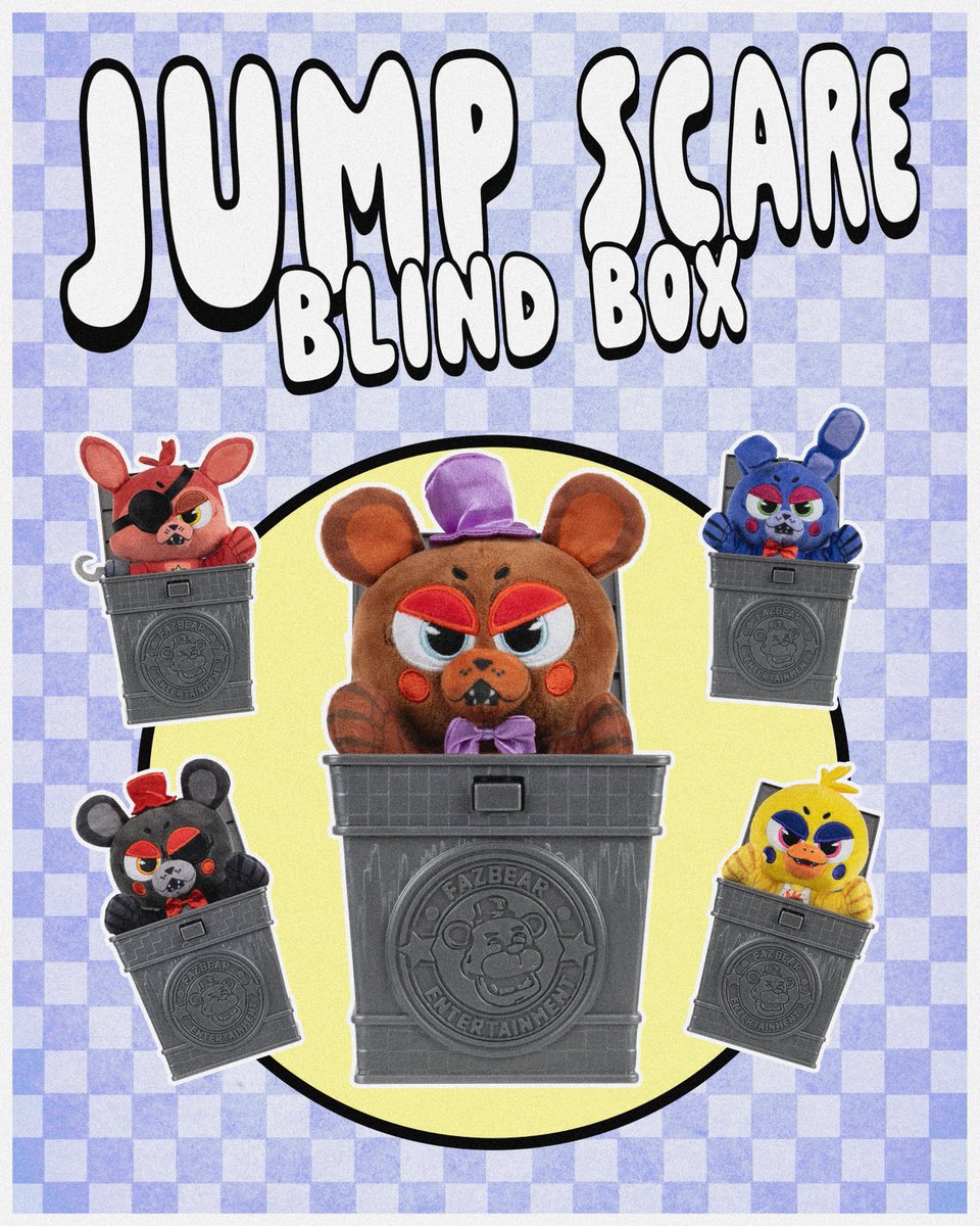 FNAF_ScottGames's tweet photo. New Jazwares Jumpscare Blind Boxes! Who do you wanna unbox? https://t.co/e99l8zqfiS