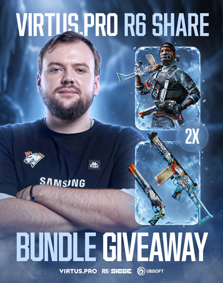 Dan_R6's tweet photo. VP R6 BUNDLE GIVEAWAY
2 lucky winners. One VP Bundle each! 

- follow @virtuspro_R6 
- follow @Dan_R6
- like &amp; RT this tweet

Best of luck! https://t.co/aIvJAJJWTw