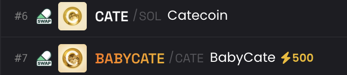 babycate_solana's tweet photo. One of those two tokens has 50% burned
👀👀 https://t.co/vbImodU90o