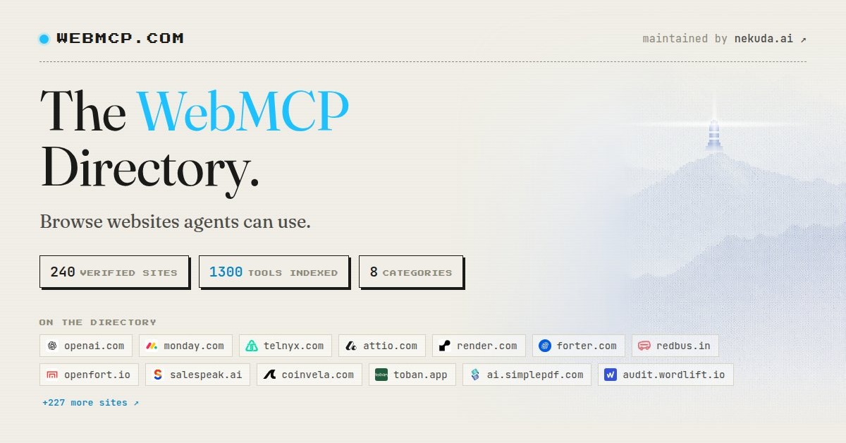 nekuda_ai's tweet photo. What could an AI agent actually do on your website?

Scan your site to find the actions you can expose as WebMCP tools.