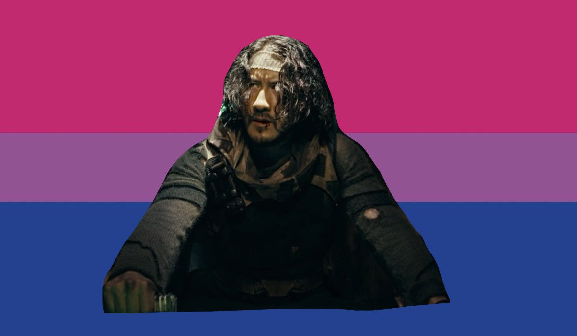 _LOVERiplier_'s tweet photo. made a flag for bisexual ppl who love simon iron lung https://t.co/d0JKp9O8eK