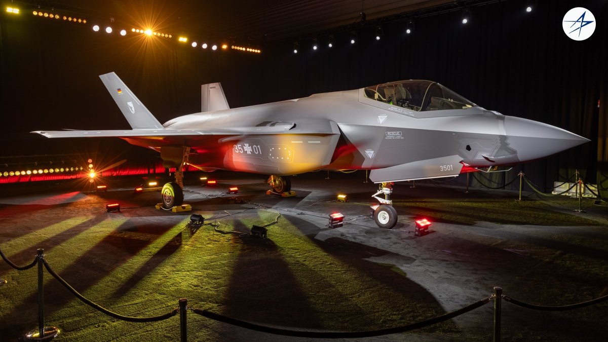 LockheedMartin's tweet photo. Today, Germany’s first F-35 took center stage at its official rollout ceremony. 🇩🇪

A defining milestone bringing 5th Gen capability to the Luftwaffe to strengthen deterrence, interoperability with NATO allies and security for decades to come. https://t.co/o3GS0h7dAp