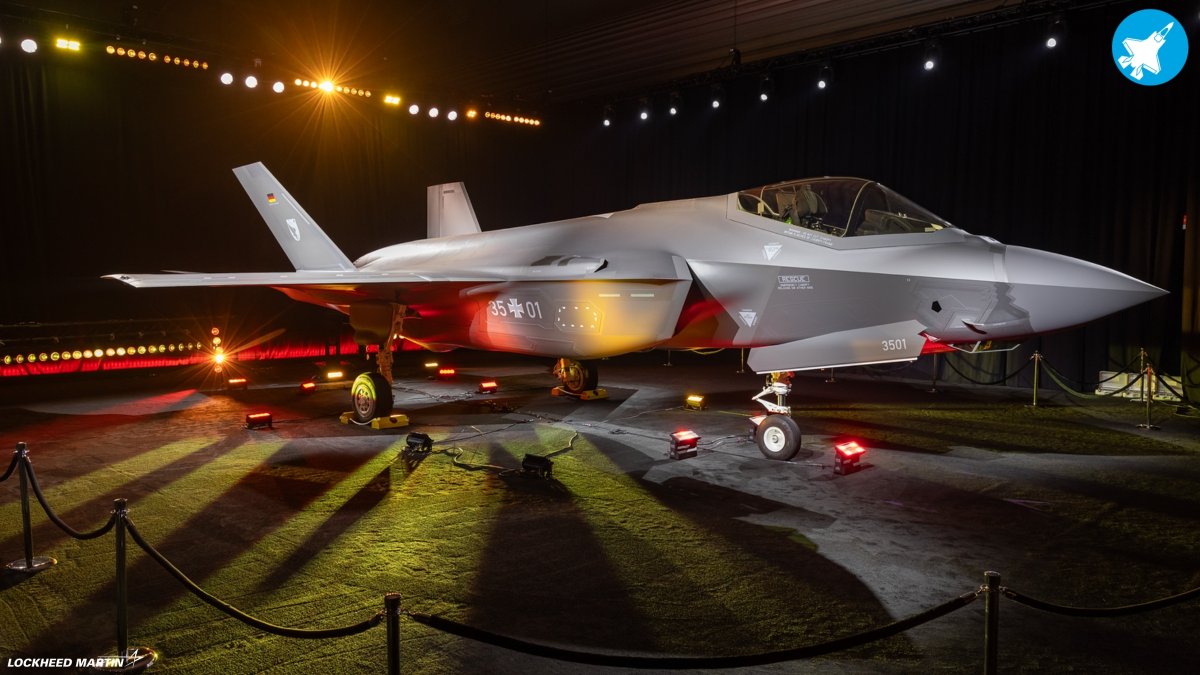 thef35's tweet photo. A first worth celebrating. 🇩🇪

Germany’s first F-35 took center stage at today’s official rollout ceremony, marking an exciting milestone for the future of German airpower. https://t.co/m2flfaEPct