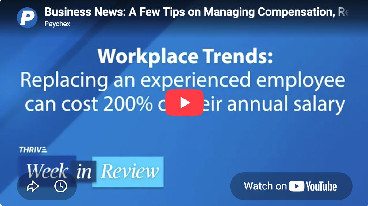 genemarks's tweet photo. This week's @Paychex Thrive Week in Review: Employers say they're planning to give #raises in 2027 according to a @Korn_Ferry survey.
Plus, @BankofAmerica weighs in on the rise of retiring #workers; and @Anthropic reports underuse of #AI tools
https://t.co/1fv16DcTE7 https://t.co/KQZSC5BzZt