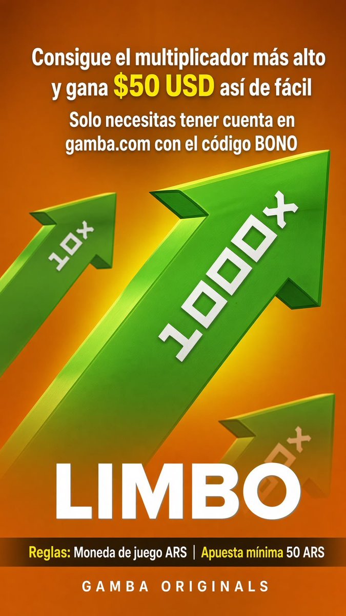 EHBONO's tweet photo. 🔥 RETO LIMBO $50 USD 🔥
Consigue el multiplicador más alto y gánate 50 dólares así de fácil.
Solo necesitas: • Cuenta en https://t.co/DbZEzaFXjB

• Jugar Limbo en ARS (apuesta mínima 50
 ARS)

⏰ Tienes desde HOY hasta el lunes 21 de septiembre.

El ganador se anuncia en directo en el stream.
¿Quién se lleva los 50 USD? 👀🚀