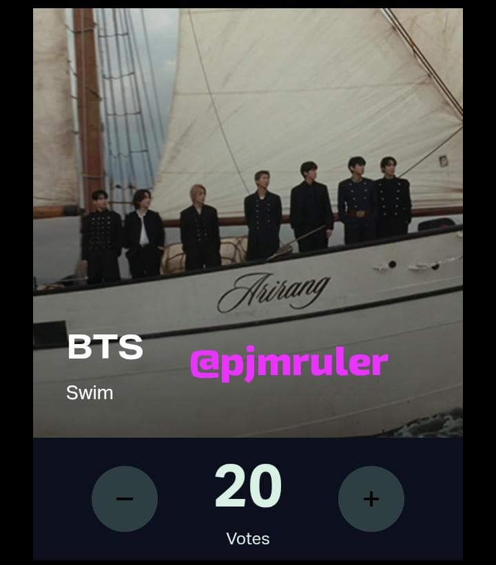 pjmruler's tweet photo. Que tal focarmos no que realmente importa? O BTS foi indicado no #VMAs nas seguintes categorias:

🏆 Song of the Year 
🏆 Best K-Pop

🔗: https://t.co/U8Z4ln4B4U

🗳️ 10 votos por dia por conta 
POWER HOUR: 14h às 15h 🇧🇷⚡
( Votos valem o dobro ) https://t.co/LeLq0XlI1J