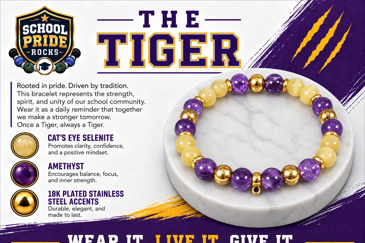 schoolpriderock's tweet photo. https://t.co/Ot3TBVHnV5 via @Etsy 
#LSU #tigers #geaux #NCAA #bracelet https://t.co/KSqHNsmIsY