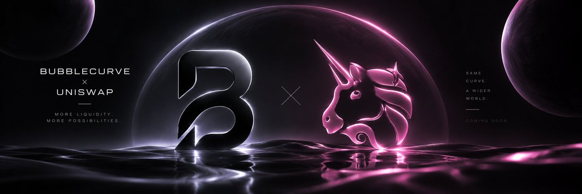 MaverickCryptoz's tweet photo. BubbleCurve × @Uniswap . 🦄

Deeper liquidity. More possibilities.

Where? We’re keeping that secret a little longer. 👀

◯ Coming soon. https://t.co/qDqgiQiS3T