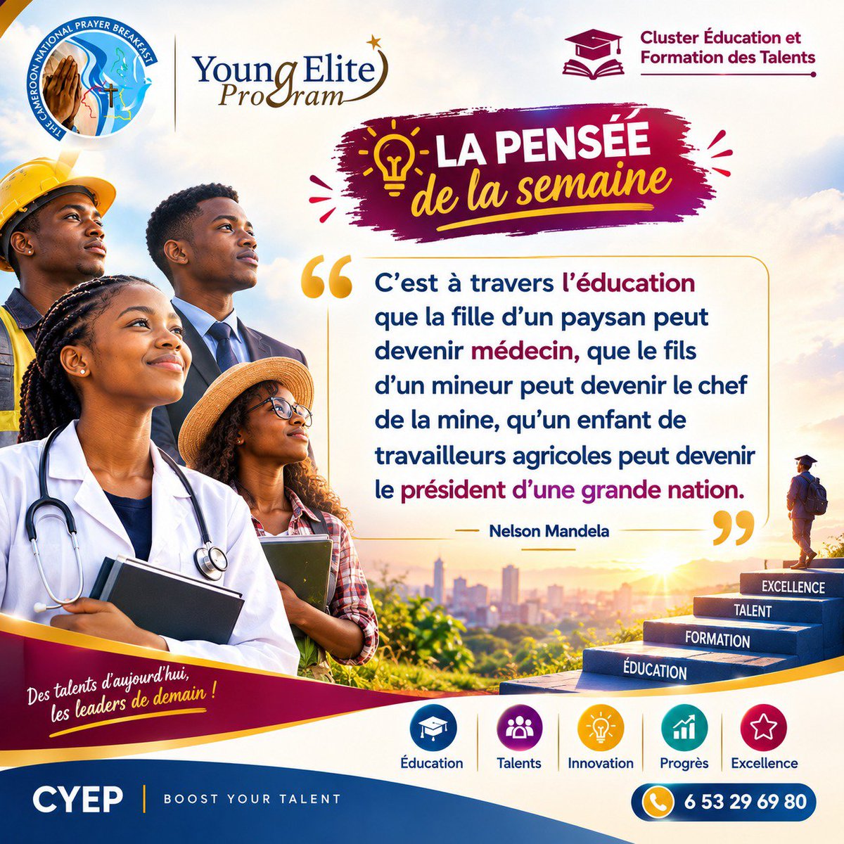 CNPB_Officiel's tweet photo. #CnpbYoungEliteProgram
#ClusterEducationetFormationdesTalents
#CNPB
#Education
#Formation
#Talents https://t.co/ncGmocTdhG