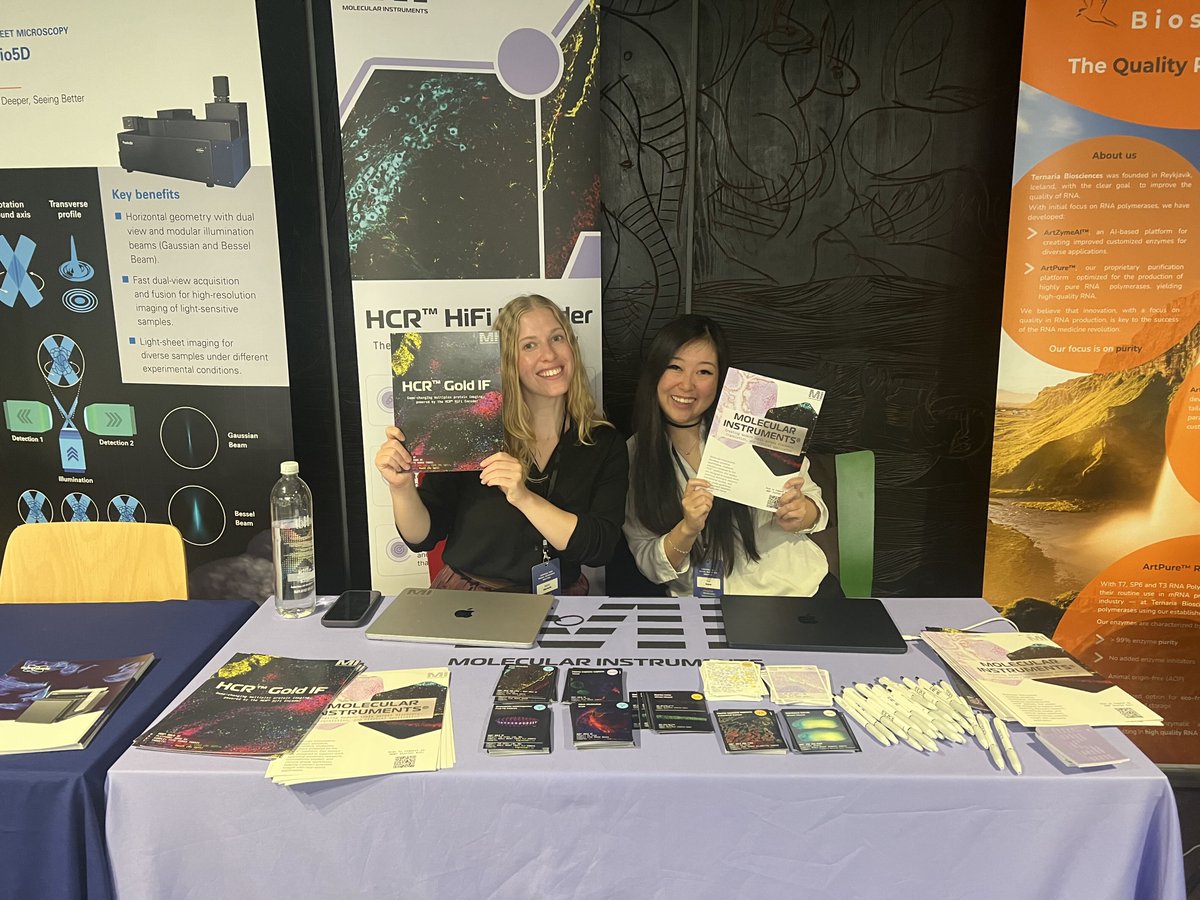 HCRimaging's tweet photo. What a fantastic time at the German Fish Meeting!

It’s always exciting to see #HCRtechnology used in such a wide range of model systems. This week, it was especially fun to hear about so many fish models, including zebrafish, cavefish, and more.

Thank you to everyone who stopped by to share how you’re using HCR™ workflows in your research. We loved hearing about the variety of applications across the fish model community.

Next up for the MI team: @NS4Histotech Convention!