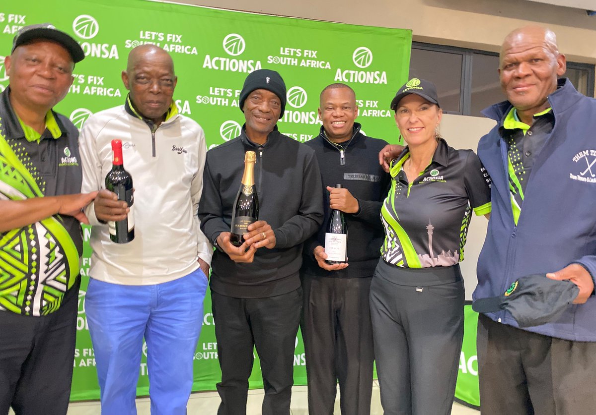 HermanMashaba's tweet photo. A huge congratulations to our Golf Day award winners! 

Your skill, determination and competitive spirit made the day a great success. Well played, and congratulations to all our winners! 

#GolfDay #OperationFixJoburg https://t.co/cHBAHUD3Fm