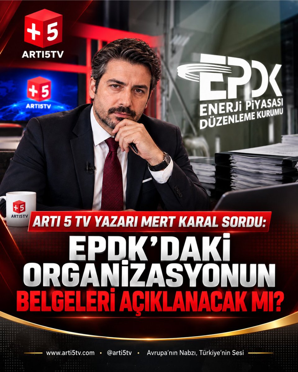 arti5tv's tweet photo. Artı 5 TV Yazarı Mert Karal Sordu: EPDK’daki Organizasyonun Belgeleri Açıklanacak mı? https://t.co/pZYsMxMy15 

#SONDAKİKA 
#EPDK https://t.co/itWLApXwIN